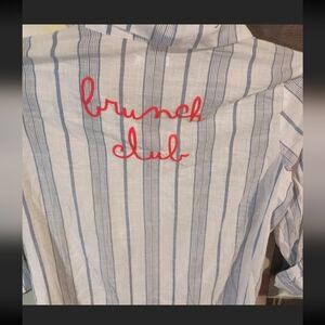 Skylar & Jade Blouse With Front Knot Detail Medium NWT